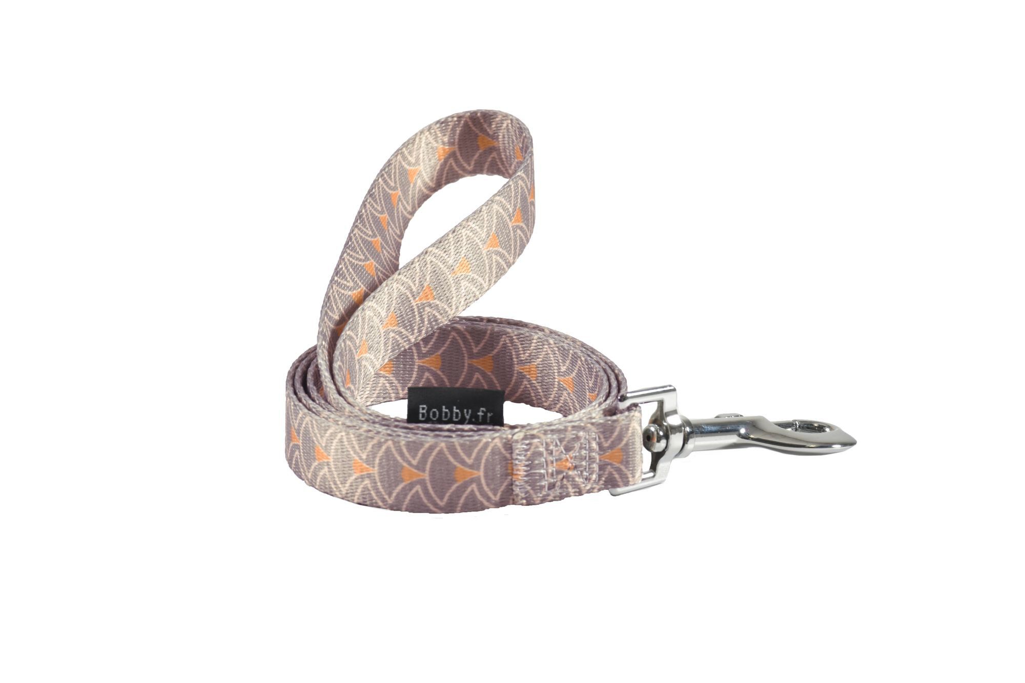 Bobby - Laisse Geisha Taupe XS pour Chiens - 100/1cm Image num&eacute;ro 1