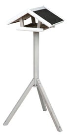 Trixie - natura mangeoire oiseaux avec pied en pin  gris/blanc - 46x22x44 cm