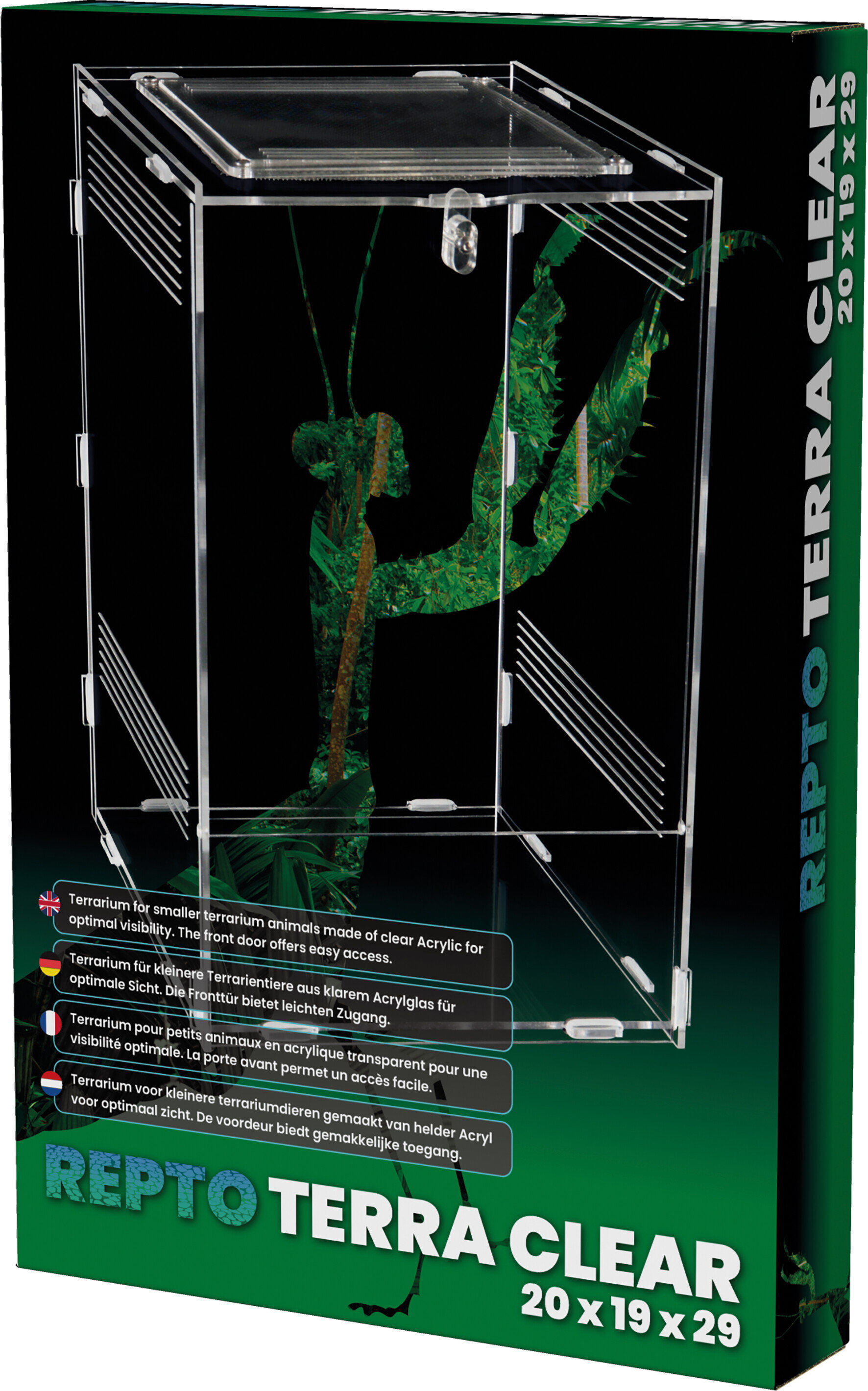 Repto - Terrarium AcryliqueTerra Clear - 19,5x18,5x29cm Image num&eacute;ro 1