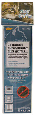 Muzo - Bandes Stop'Griffes Autocollantes Anti-griffes pour Chat - x24