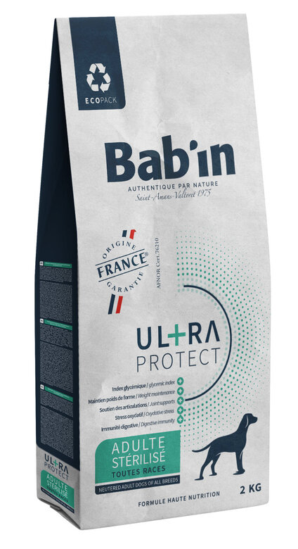 Bab'in -  Croquettes Poulet pour Chiens Medium Stérilisé - 2kg Image numéro 1 Bab'in -  Croquettes Poulet pour Chiens Medium Stérilisé - 2kg Image numéro 1