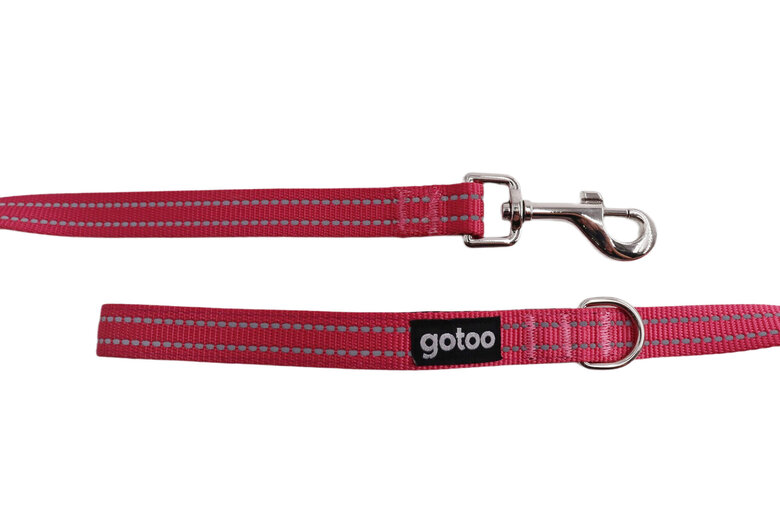 Gotoo - Laisse en Nylon Premium pour chien - Rose Image numéro 4 Gotoo - Laisse en Nylon Premium pour chien - Rose Image numéro 4