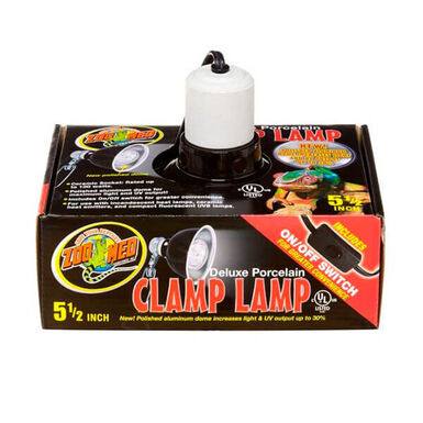 Zoomed - Réflecteur Ampoule Deluxe Porcelain Clamp Lamp pour Terrarium