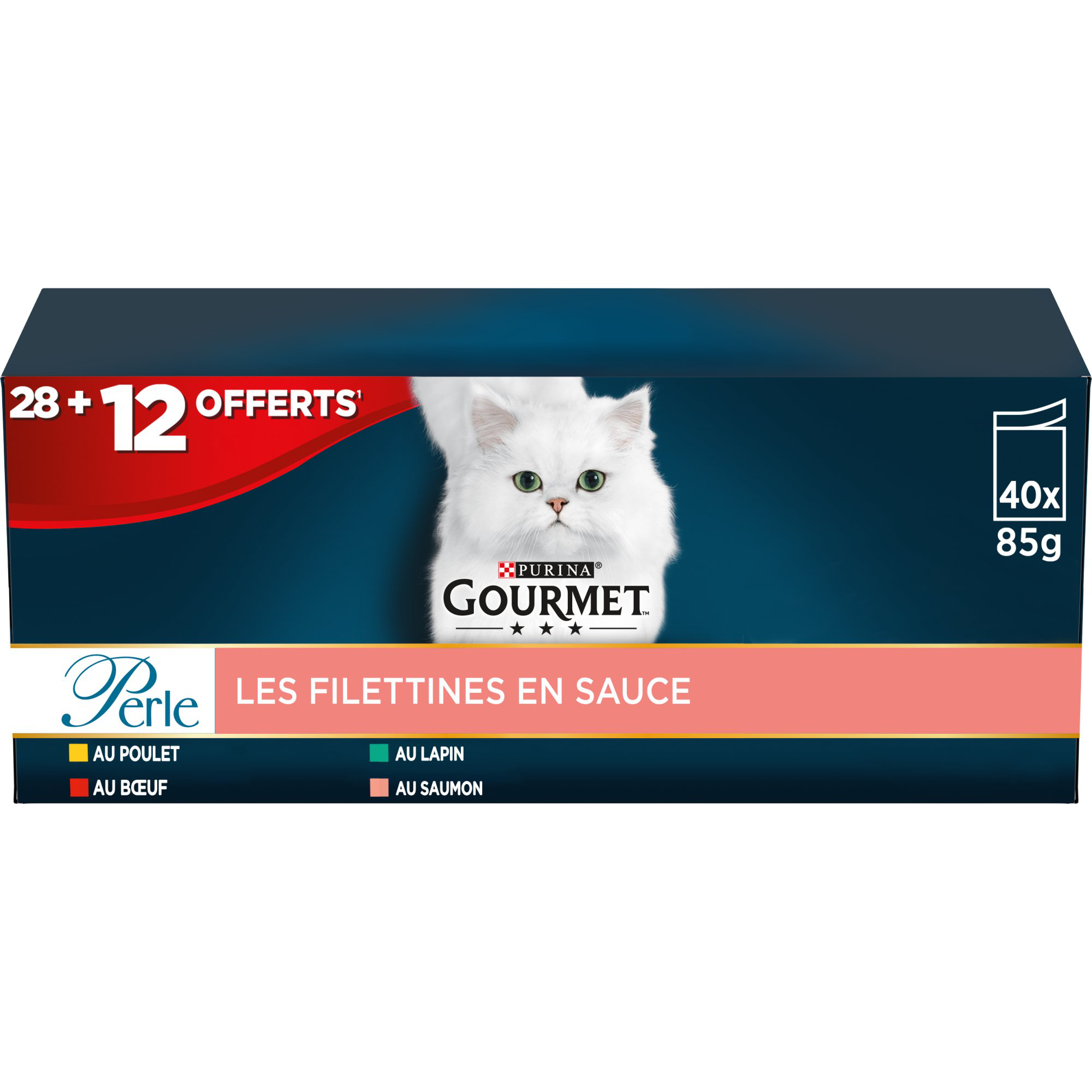 Gourmet - Sachets Fra&icirc;cheur Perle Les Filettines En Sauce Pour Chat Adulte - 40x85g Image num&eacute;ro 6