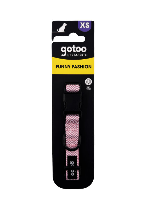 Gotoo  - Collier Chevron Rose pour Chien - XS Image numéro 5 Gotoo  - Collier Chevron Rose pour Chien - XS Image numéro 5