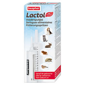 Beaphar - Lactol, 2 Seringues alimentaires de 14 ml pour alimentation des jeunes animaux - Lactol