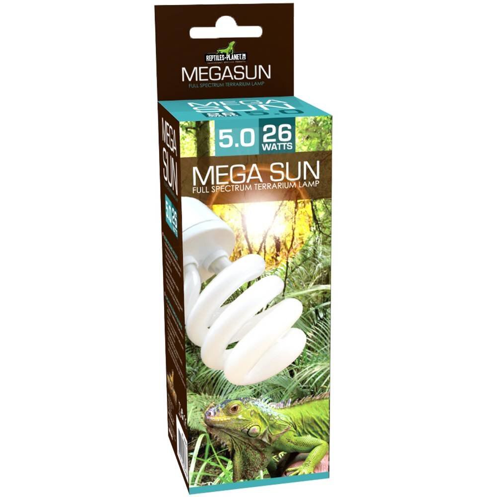 Reptiles Planet - Ampoule Mega Sun UVB 5.0  pour Terrarium - 26W Image num&eacute;ro 1