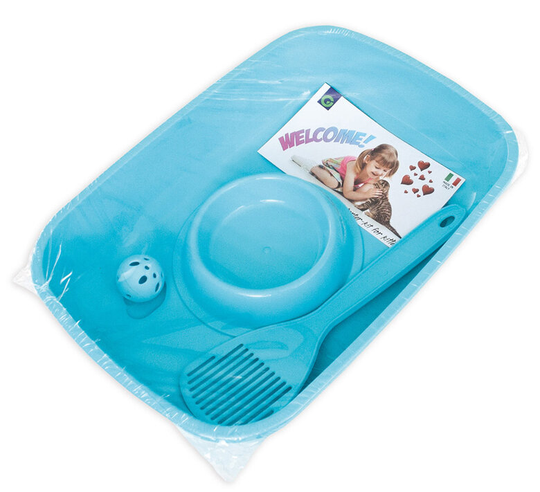 Animalis - Kit d'Accueil pour Chaton - Bleu Image numéro 1 Animalis - Kit d'Accueil pour Chaton - Bleu Image numéro 1