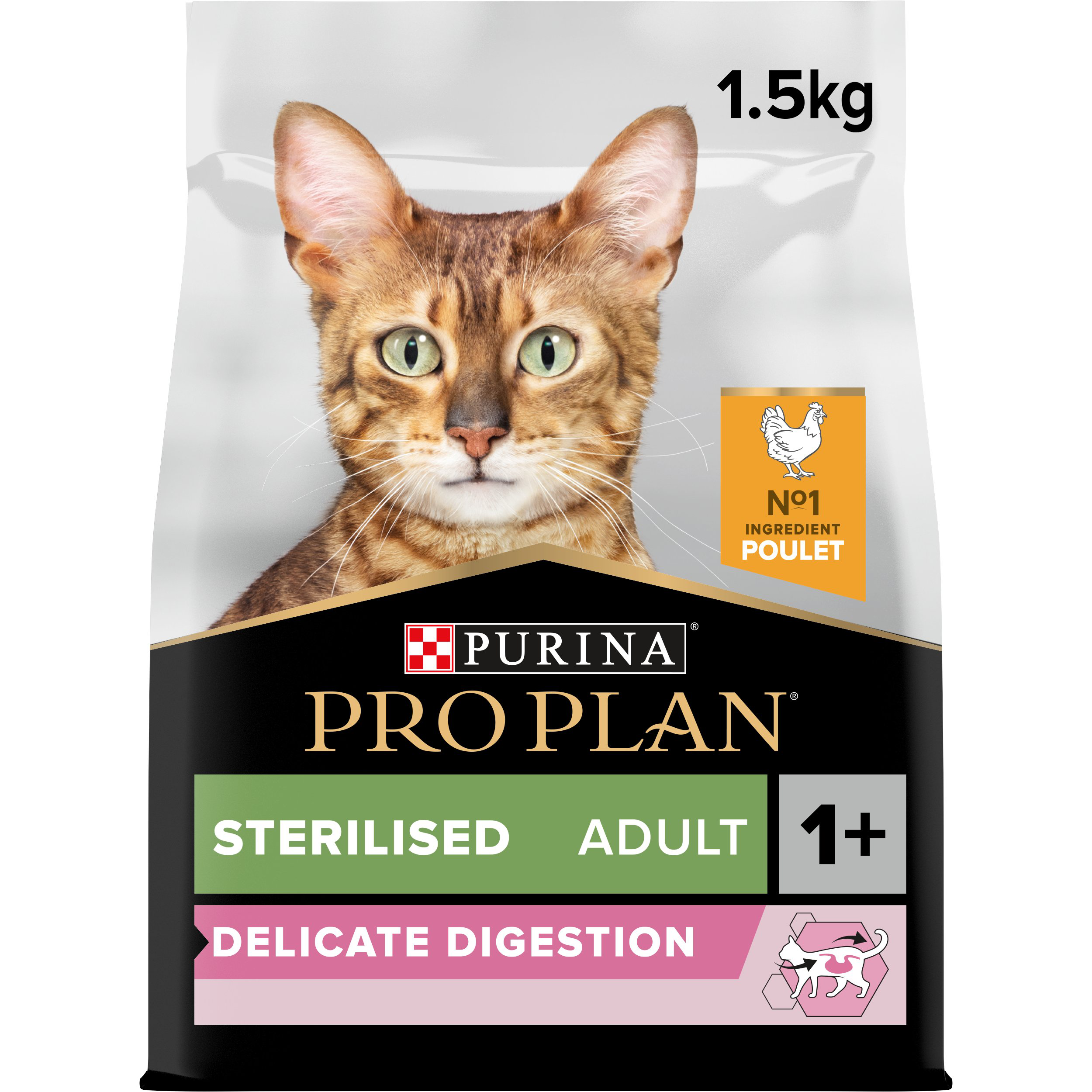 Pro Plan - Croquettes Optidigest Sterilised au Poulet pour Chat - 1,5Kg Image num&eacute;ro 5