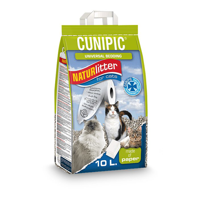 Cunipic - Liti&egrave;re en Papier Naturlitter pour Chats -10L Image num&eacute;ro 1