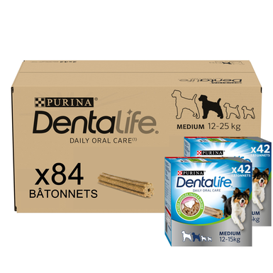 Dentalife - Multipack Medium Friandises à mâcher bucco-dentaire pour chiens de taille moyenne - 2X966g