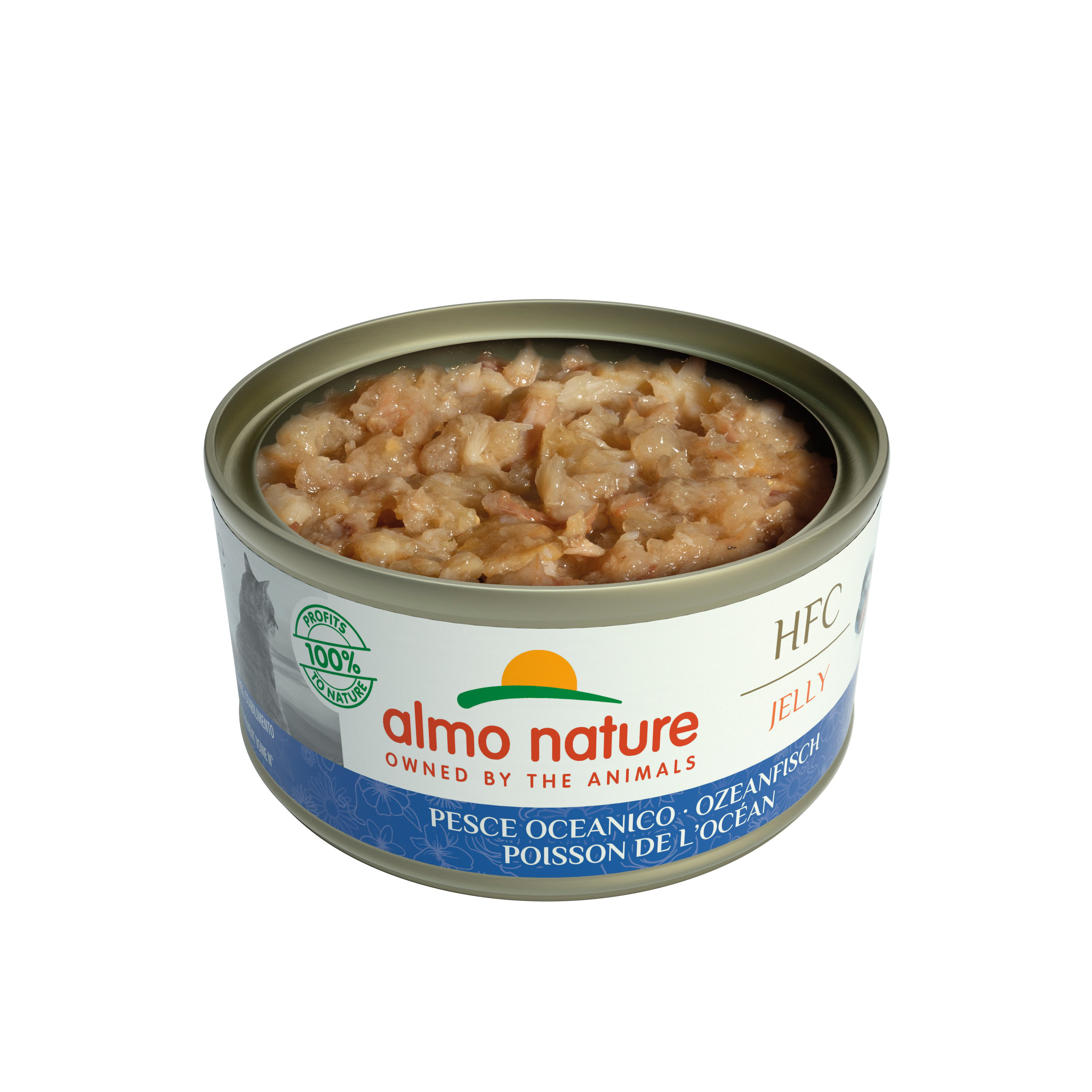 Almo Nature - P&acirc;t&eacute;e en Bo&icirc;te HFC Jelly Poisson de l'Oc&eacute;an pour Chat - 70g Image num&eacute;ro 3