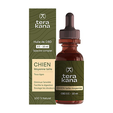 Tera Kana - Huile de CBD 5% pour Chien Moyen - 10ml