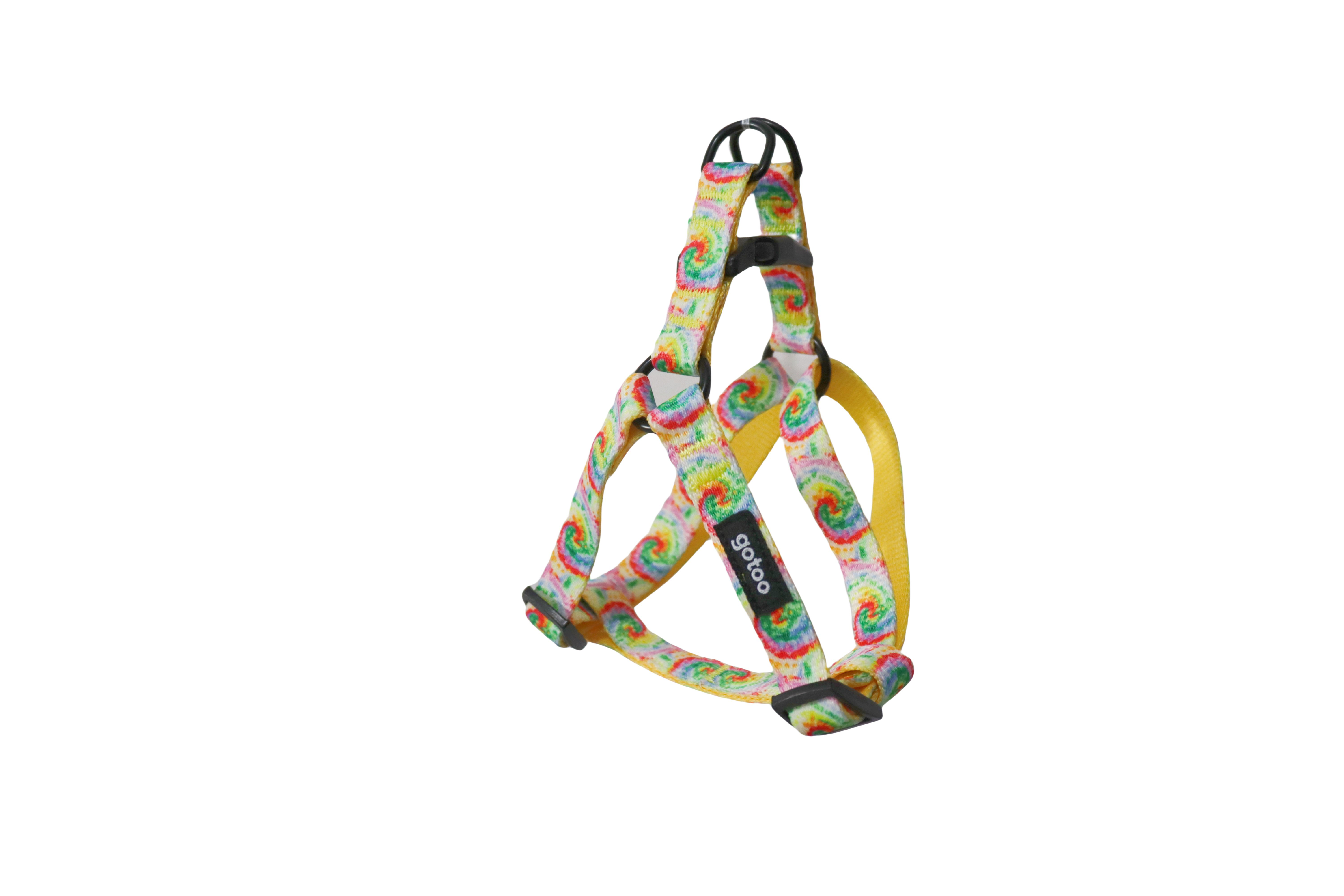Gotoo - Harnais &agrave; Motif Jaune pour Chien - XS Image num&eacute;ro 1