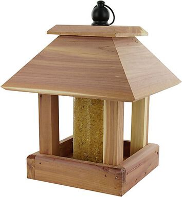 Natures Markets - Mangeoire Duo pour Graisses ou Graines pour Oiseaux du Ciel - 21x21 5x27cm
