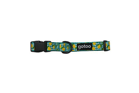 Gotoo - Collier Vichy Jaune pour Chien
