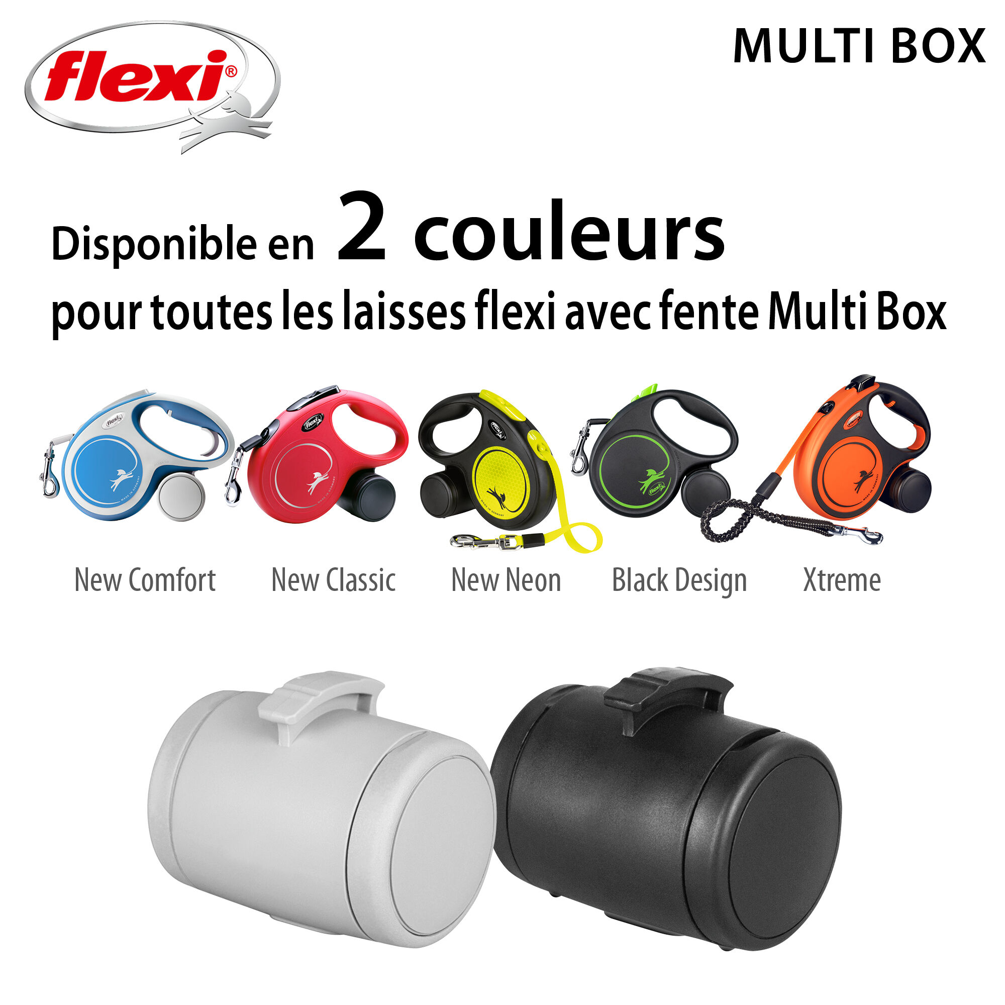 Flexi - Multibox Friandises ou Sacs &agrave; D&eacute;jection pour Chien - Noir Image num&eacute;ro 6