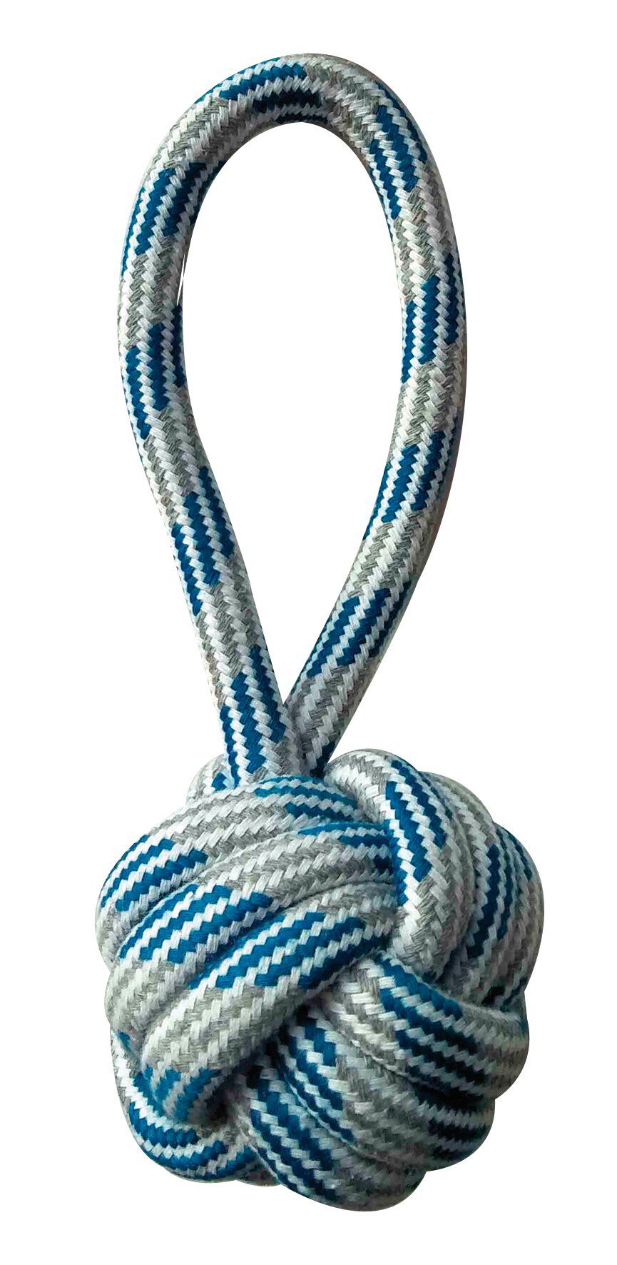 Croci - Jouet Boule en Corde avec Poign&eacute;e Bleu pour Chiens - 20cm Image num&eacute;ro 1