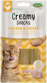 Bubimex - Crème à Lécher x4 Poulet / Fromage pour Chats - 60g