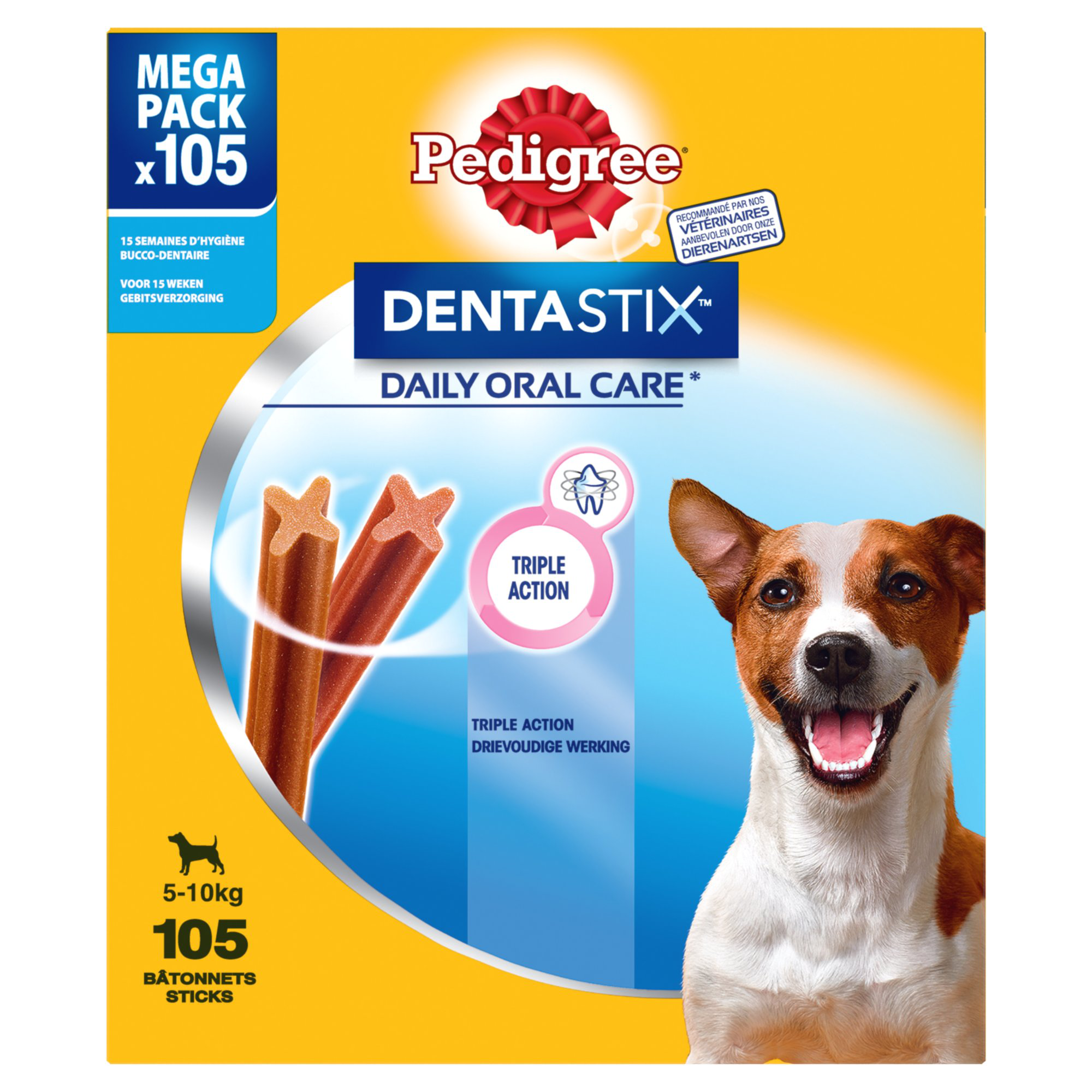 Pedigree - B&acirc;tonnets &agrave; M&acirc;cher Dentastix pour Petits Chiens - x105 Image num&eacute;ro 1