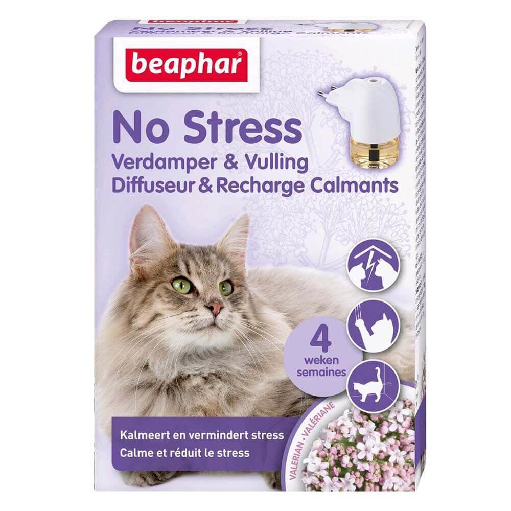 Diffuseur De Phéromones Apaisant Pour Chat - 1 Diffuseur + 2 Recharges De 48 Ml - Réduit Stress, Griffures, Marquage - 3