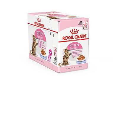 Royal Canin - Sachets Kitten Sterilised en Gelée pour Chaton - 12x85g