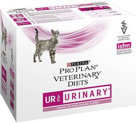 Pro Plan - Sachets Veterinary Diets UR St/Ox Urinary au Saumon pour Chats - 10x85g
