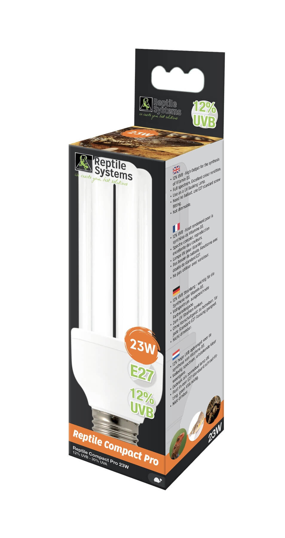 Reptile Systems - Lampe Compact Pro 12% UVB E27 pour Reptiles - 23W Image num&eacute;ro 1