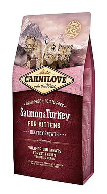 Carnilove - Croquettes Kittens Saumon et Dinde pour Chaton