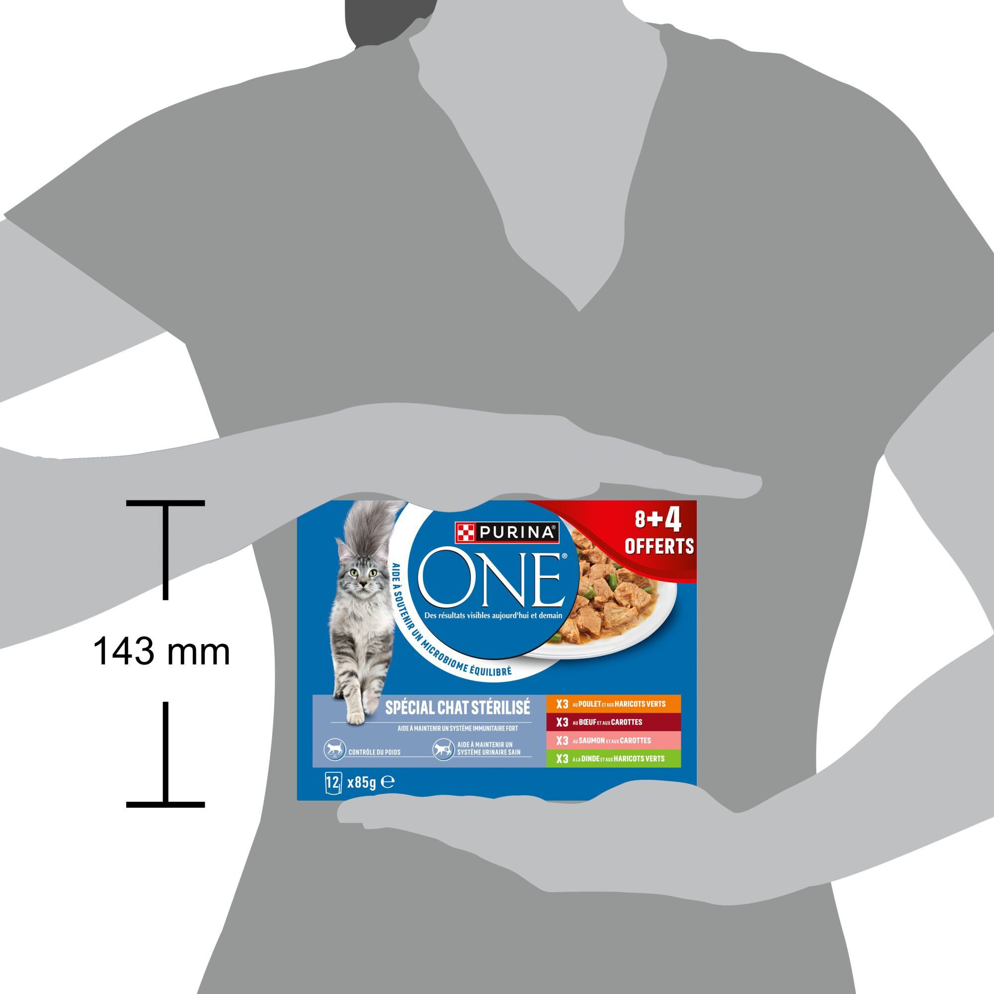Purina One - Sachets Fra&icirc;cheur Multivari&eacute;t&eacute;s Chat adulte St&eacute;rilis&eacute; - 12x 85g Image num&eacute;ro 7