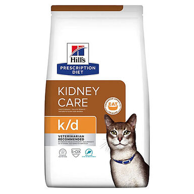 Hill's - Croquettes Prescription Diet K/D Kidney Care au Thon pour Chats - 1,5Kg