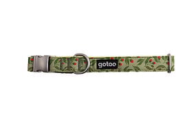 Gotoo - Collier à motif Botanic Vert pour chien
