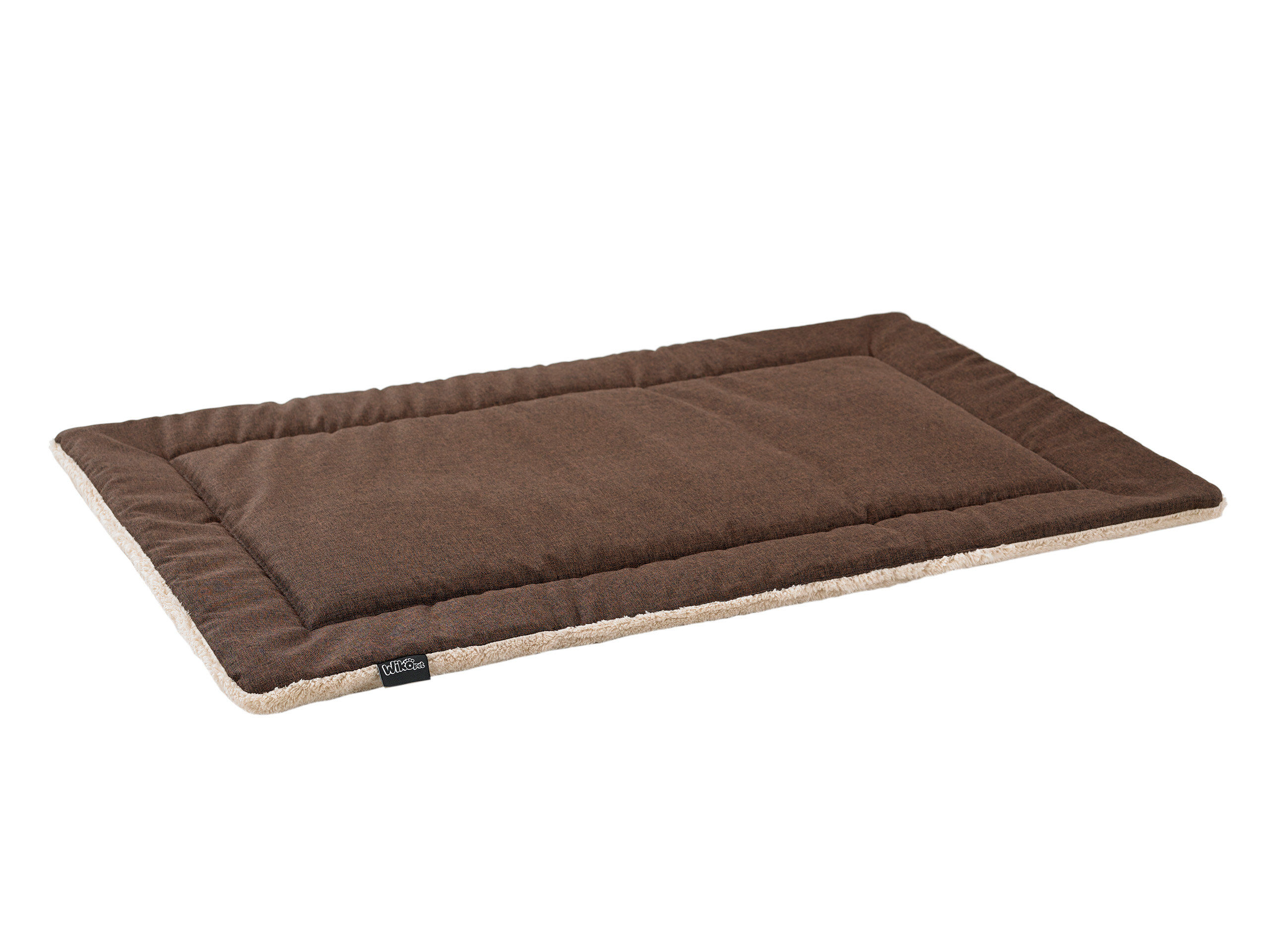 Wikopet - Tapis Cover Mat Beige et Marron M pour Chiens - 86x54cm Image num&eacute;ro 1