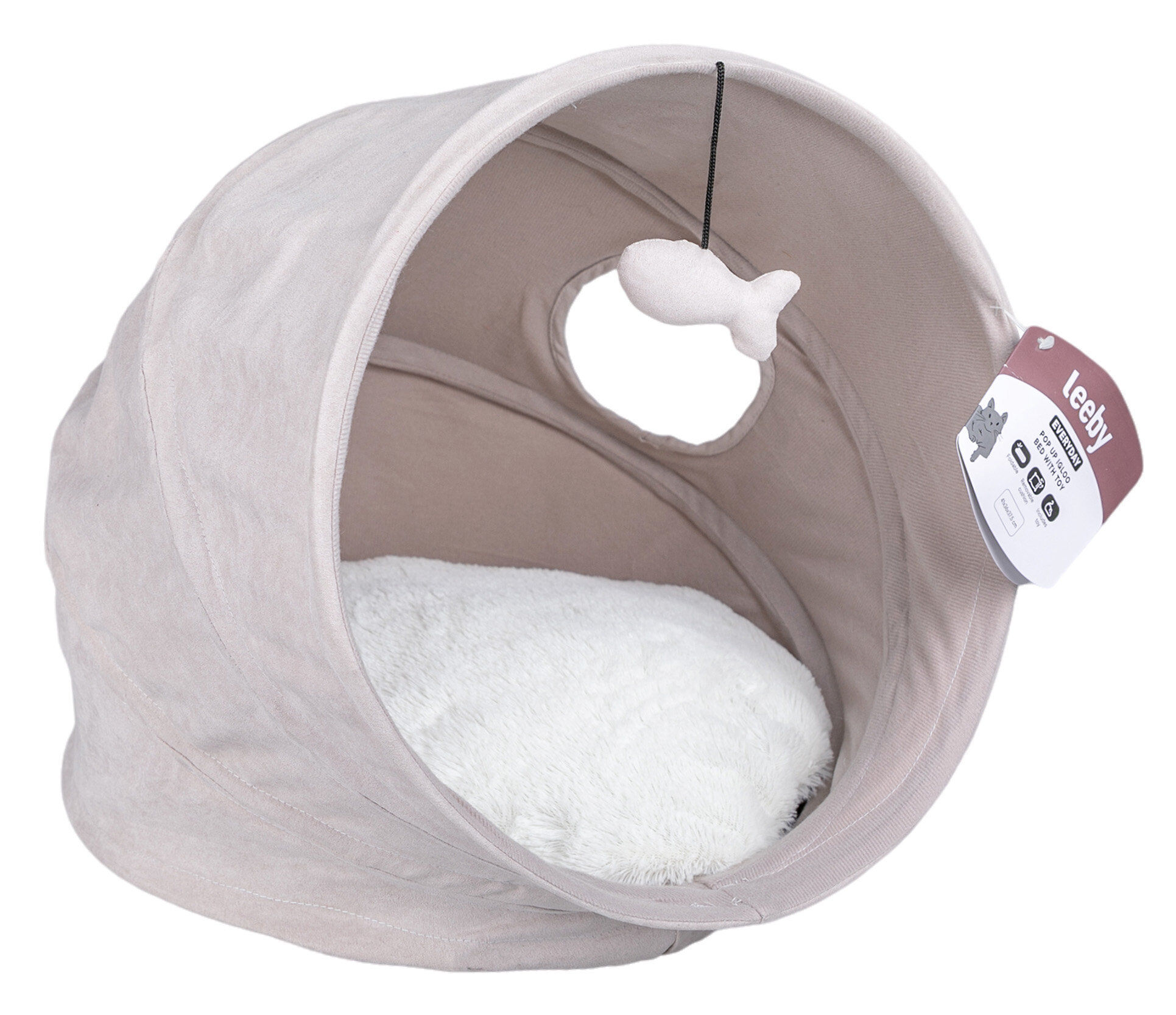 Leeby - Igloo Premium pour Chat - 37x41x37cm Image num&eacute;ro 2