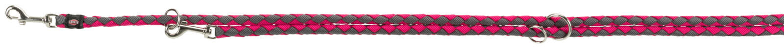 Trixie - Cavo Laisse R&eacute;glable Fushia/Gris Graphite - S-M: 2,00 M/&Oslash; 12 mm Image num&eacute;ro 1