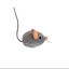 Outward Hound - Jouet Souris Squeak Mouse pour Chats - Gris Indicateur image numéro 1