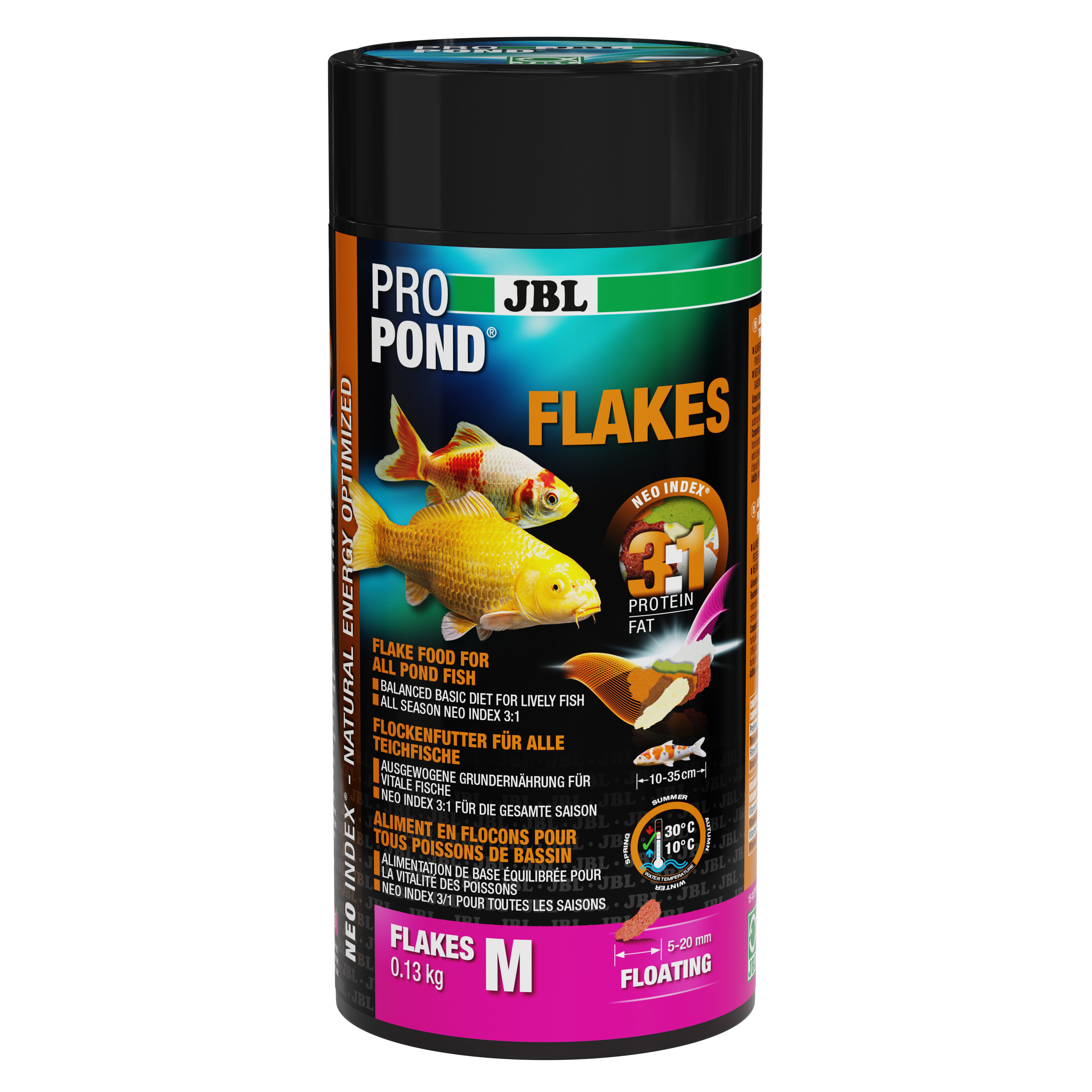 JBL - Aliment Propond Flakes M pour Ko&iuml;s et Poissons de Bassin - 130g Image num&eacute;ro 1