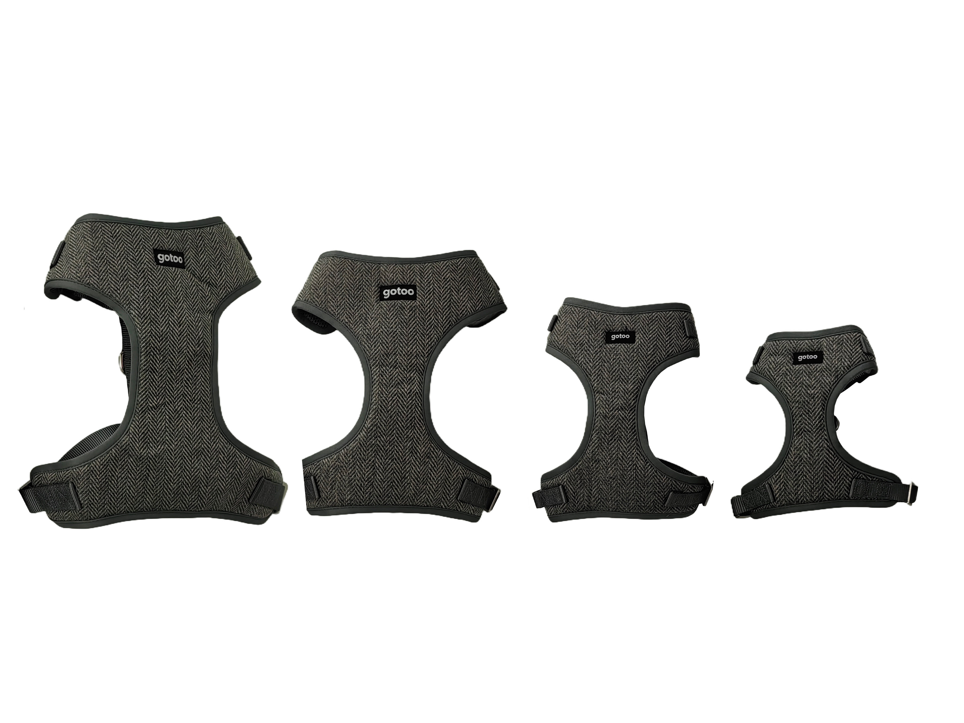 Gotoo - Harnais Chevron Gris pour Chien - XS Image num&eacute;ro 4