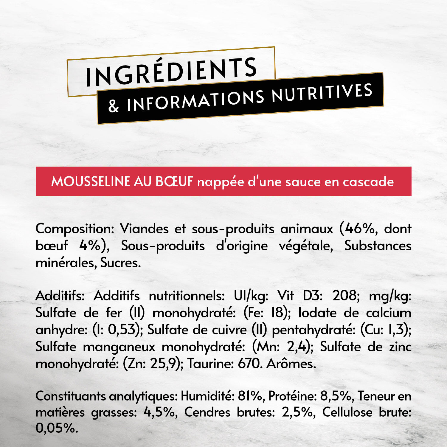 GOURMET - Repas REVELATIONS Mousseline Boeuf napp&eacute;e de sauce pour Chats - 4X57g Image num&eacute;ro 5