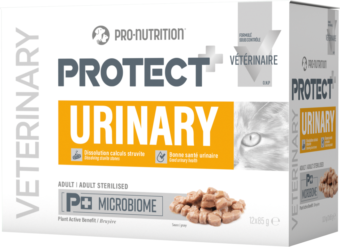 Pro-Nutrition - P&acirc;t&eacute;e en Sauce Protect Urinary pour Chats - 12x85g Image num&eacute;ro 1