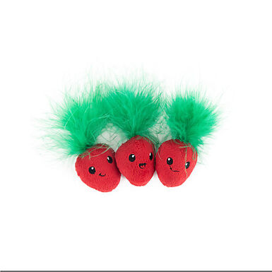 Outward Hound - Lot de 3 Jouets Straw-Babies pour Chats