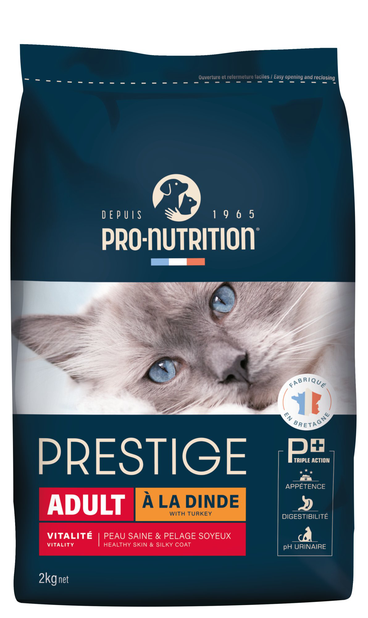 Pro-nutrition - Croquettes Prestige Adult &agrave; la Dinde pour Chat - 2Kg Image num&eacute;ro 1