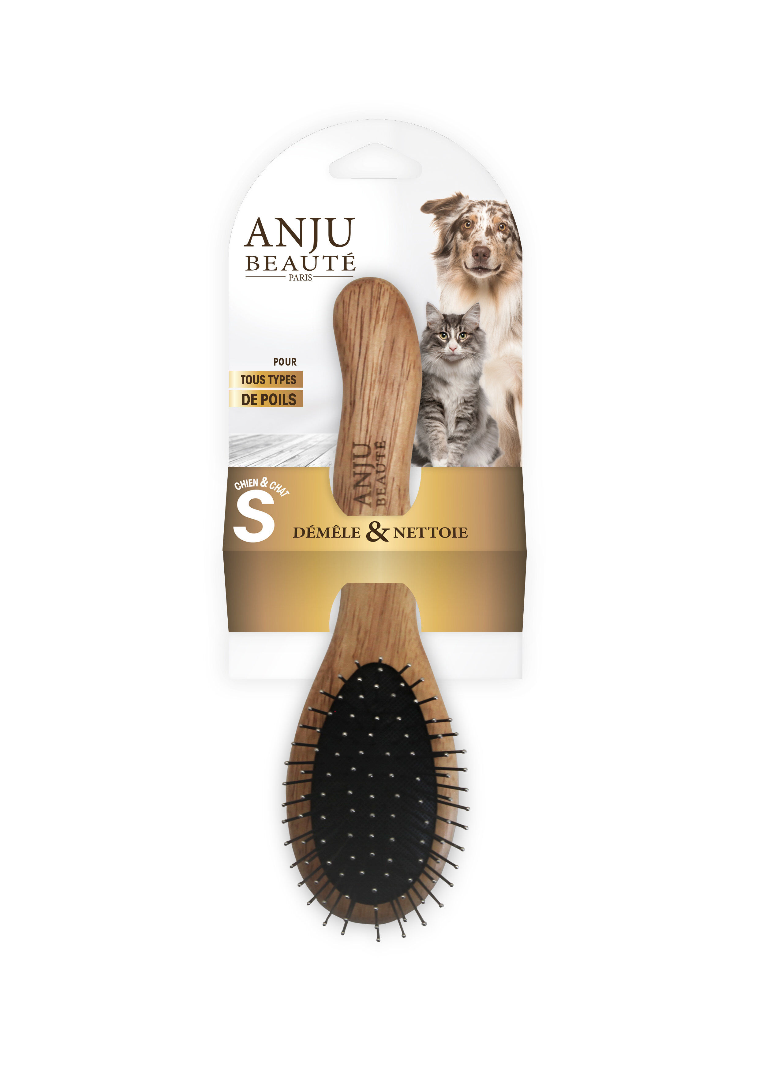 Anju Beaute - Brosse Simple D&eacute;m&ecirc;le et Nettoie - S Image num&eacute;ro 1