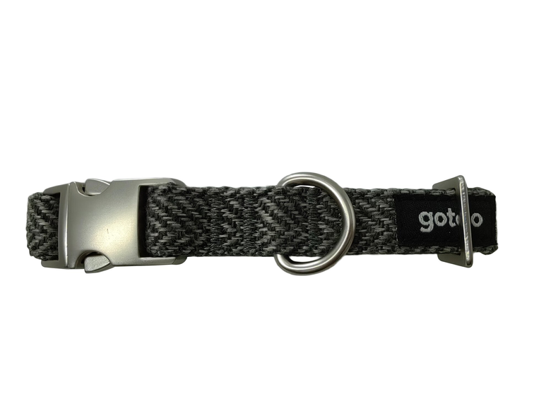 Gotoo - Collier Chevron Gris pour Chien - XS Image numéro 1 Gotoo - Collier Chevron Gris pour Chien - XS Image numéro 1