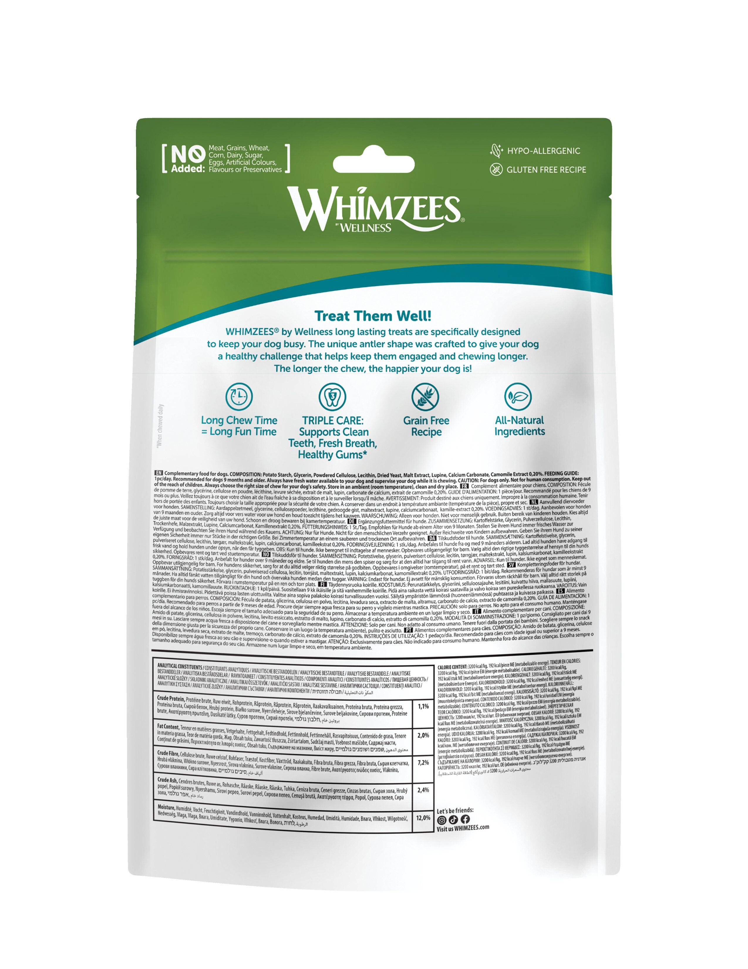 Whimzees - Sachet Antler - L 6 Pcs Image num&eacute;ro 2