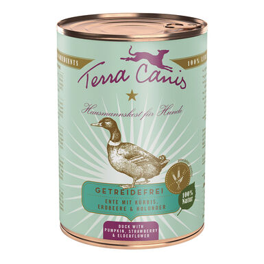 Terra Canis - Aliment Naturel sans Céréales au Canard pour Chiens - 400g