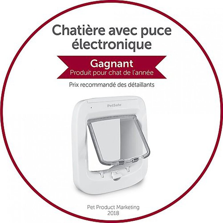 PetSafe - Porte à Puce Electronique pour Chiens et Chats - Blanc image number null