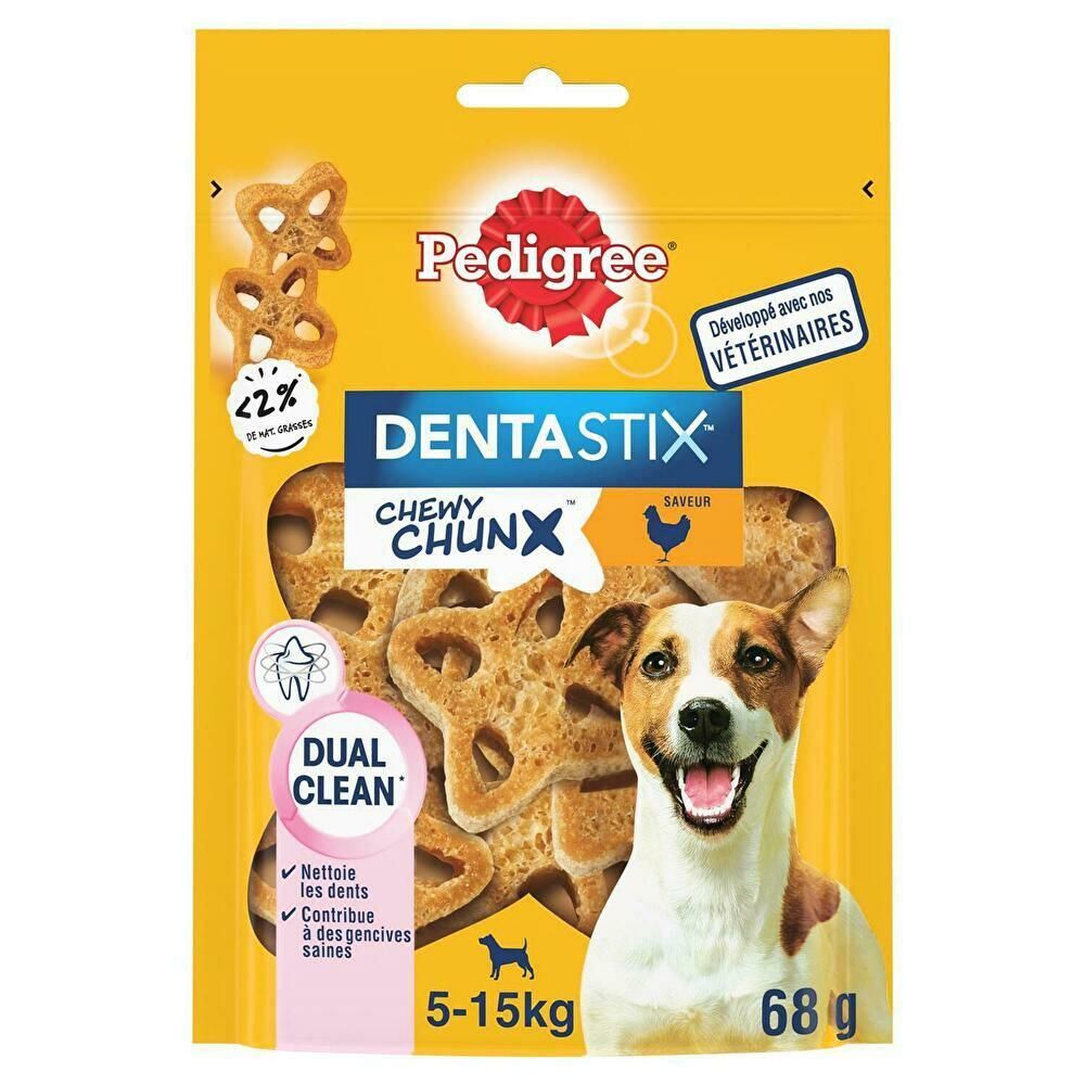 Pedigree - Friandises Dentastix Chewy Chunx au Poulet pour Chien - 68g Image num&eacute;ro 1