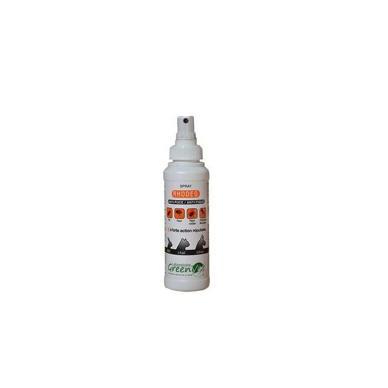 Greenvet - Spray RHODEO Antiparasitaire pour Chiens Chats et N.A.C - 125ml image number null