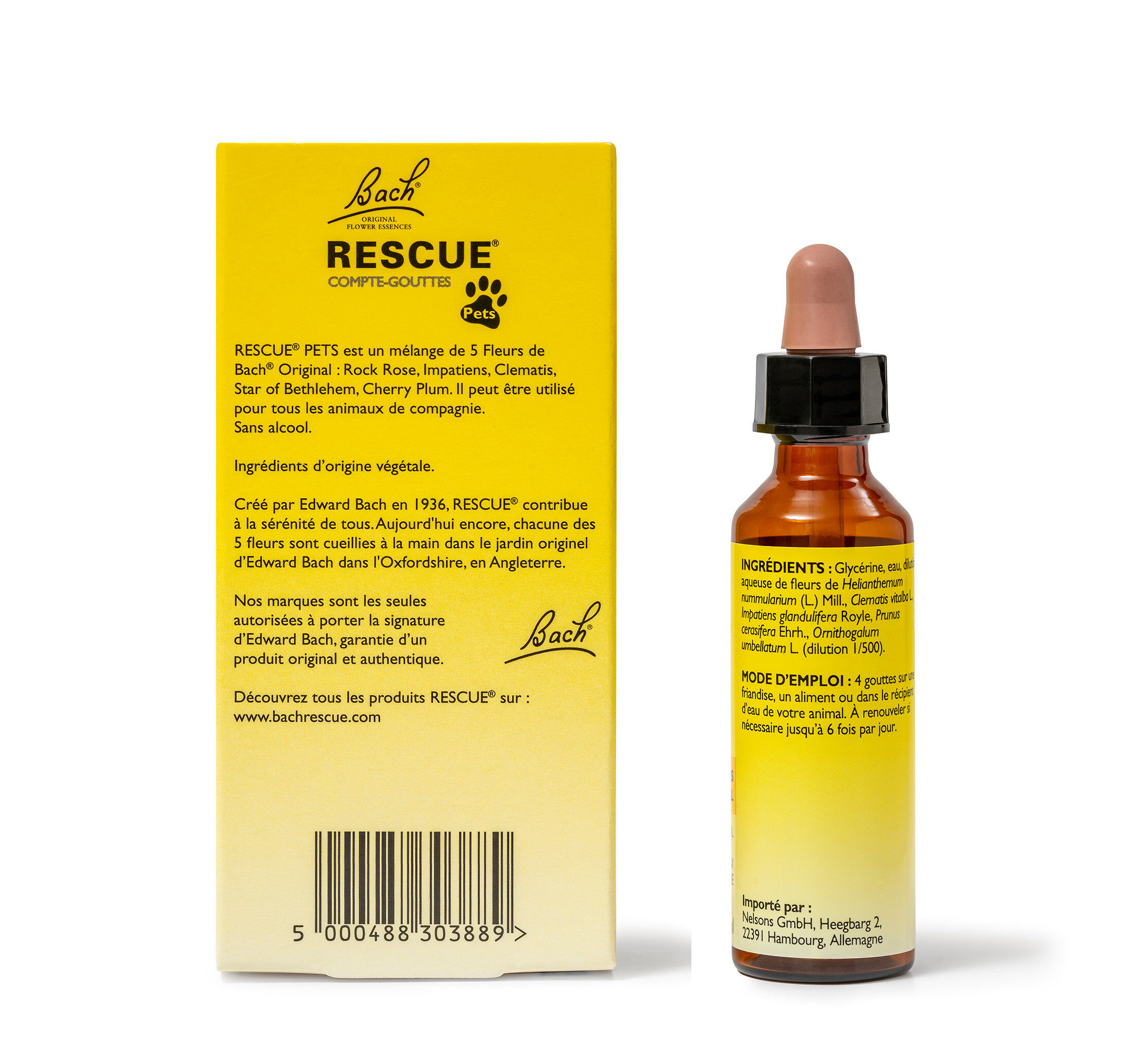 Rescue Pets - M&eacute;lange Compte-gouttes Fleurs de Bach - 20ml Image num&eacute;ro 6